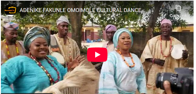 ADENIKE FAKUNLE OMOIMOLE CULTURAL DANCE